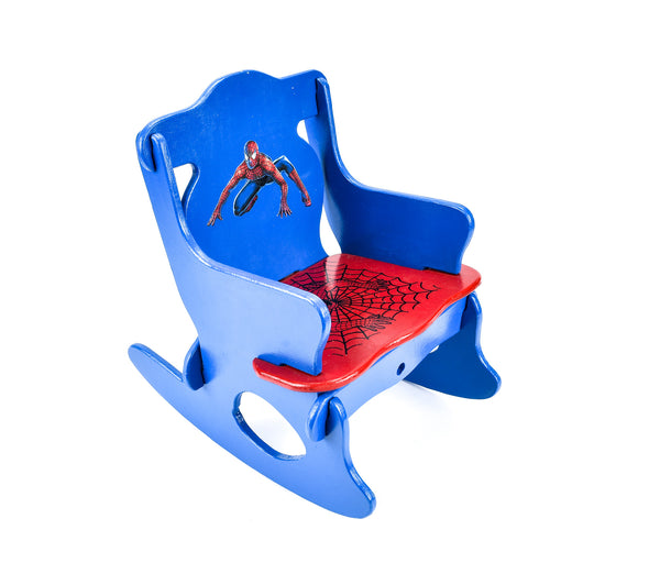 Chaise berçante -bleu/rouge Spiderman