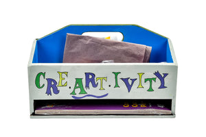 Creativity box green/blue/purple