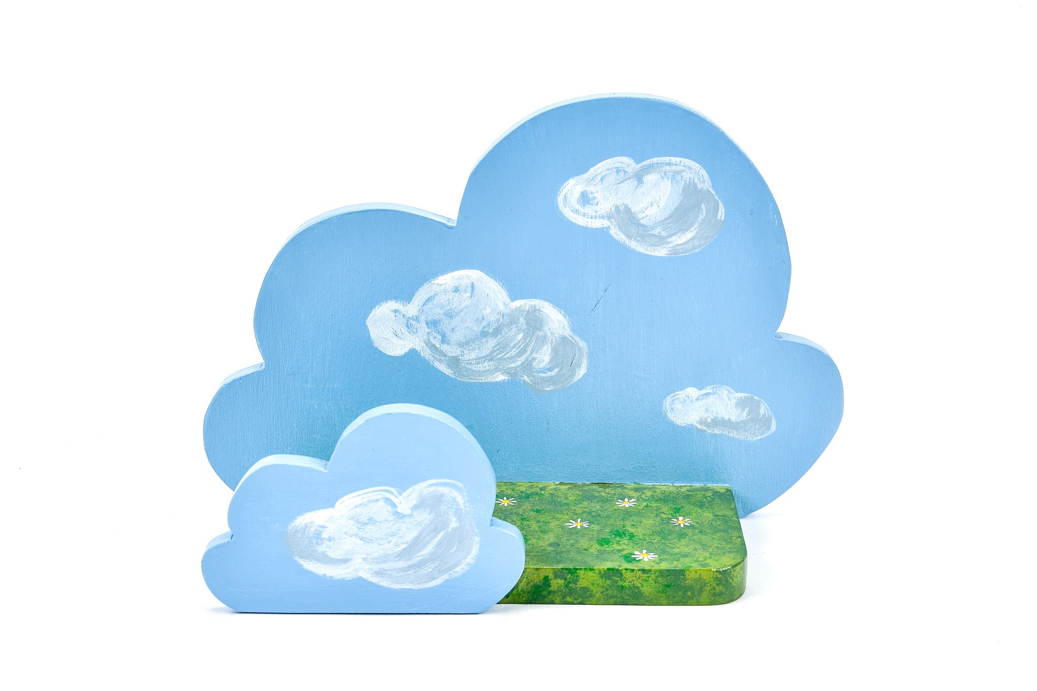 Bookends – Blue/Green Clouds