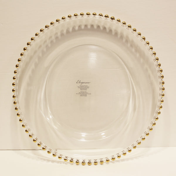 Gold Beaded Plate