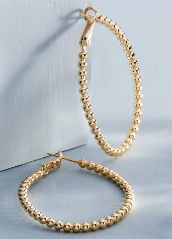 Earrings- Gold Chain Hoop