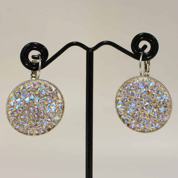Earrings - Large round Swarovsky Crystals