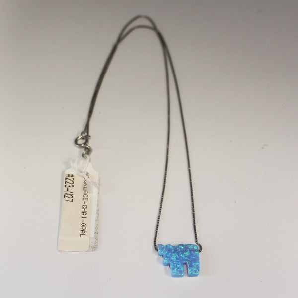 Necklace-Blue Opal Chai