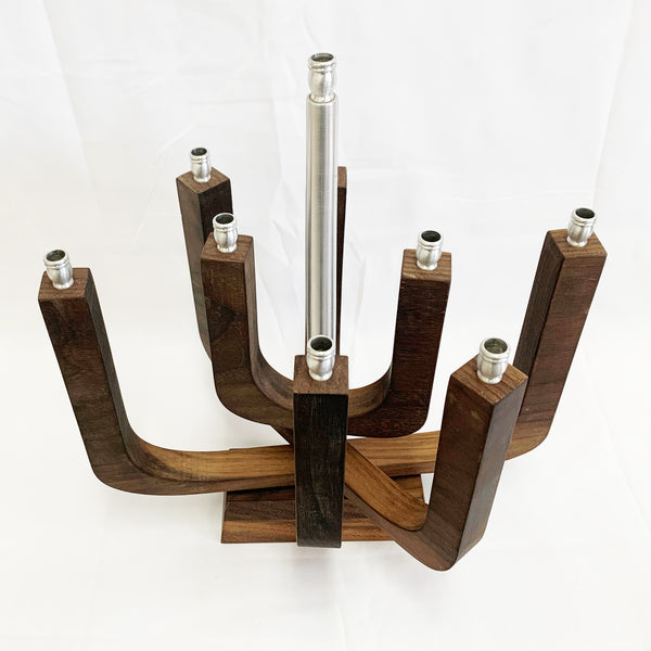 Menorah de Hanoucca en bois