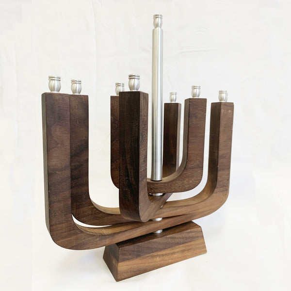 Menorah de Hanoucca en bois
