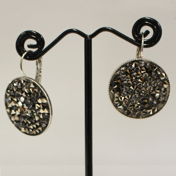 Earrings - Large round Swarovsky Crystals